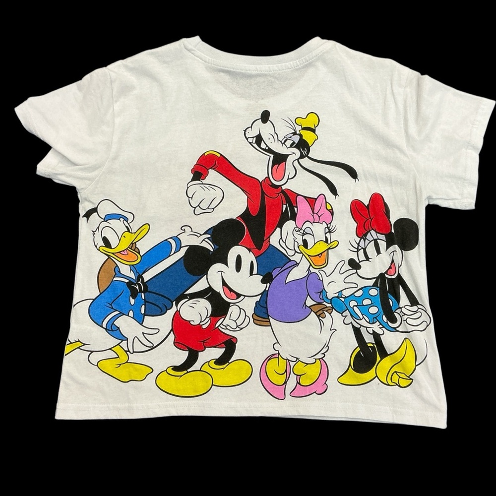 Disney White Tee with Mickey and Minnie - Chill Vibes - Picture 3 of 4